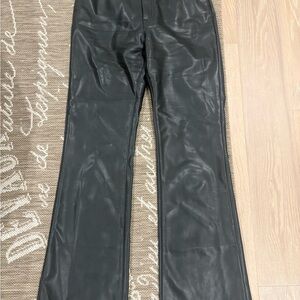 J. Crew Black Faux Leather Pants